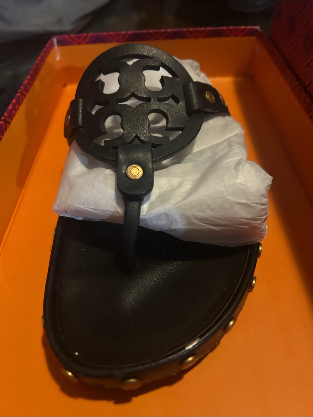 Tory Burch Miller Cloud Coin Thong Sandal